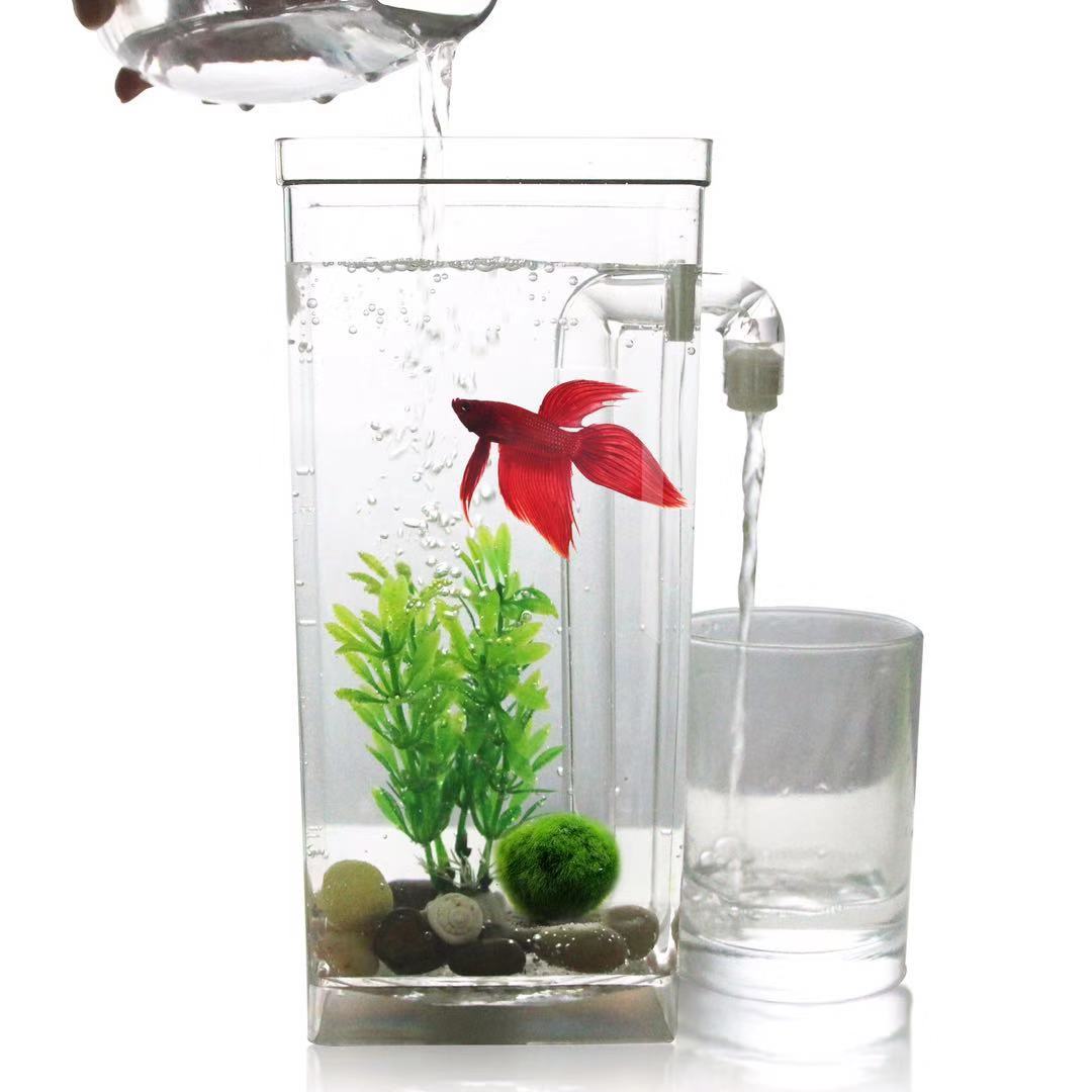 Tembel ücretsiz su değişimi ma - Betta Fish Tank incelemesi ve fiyatı