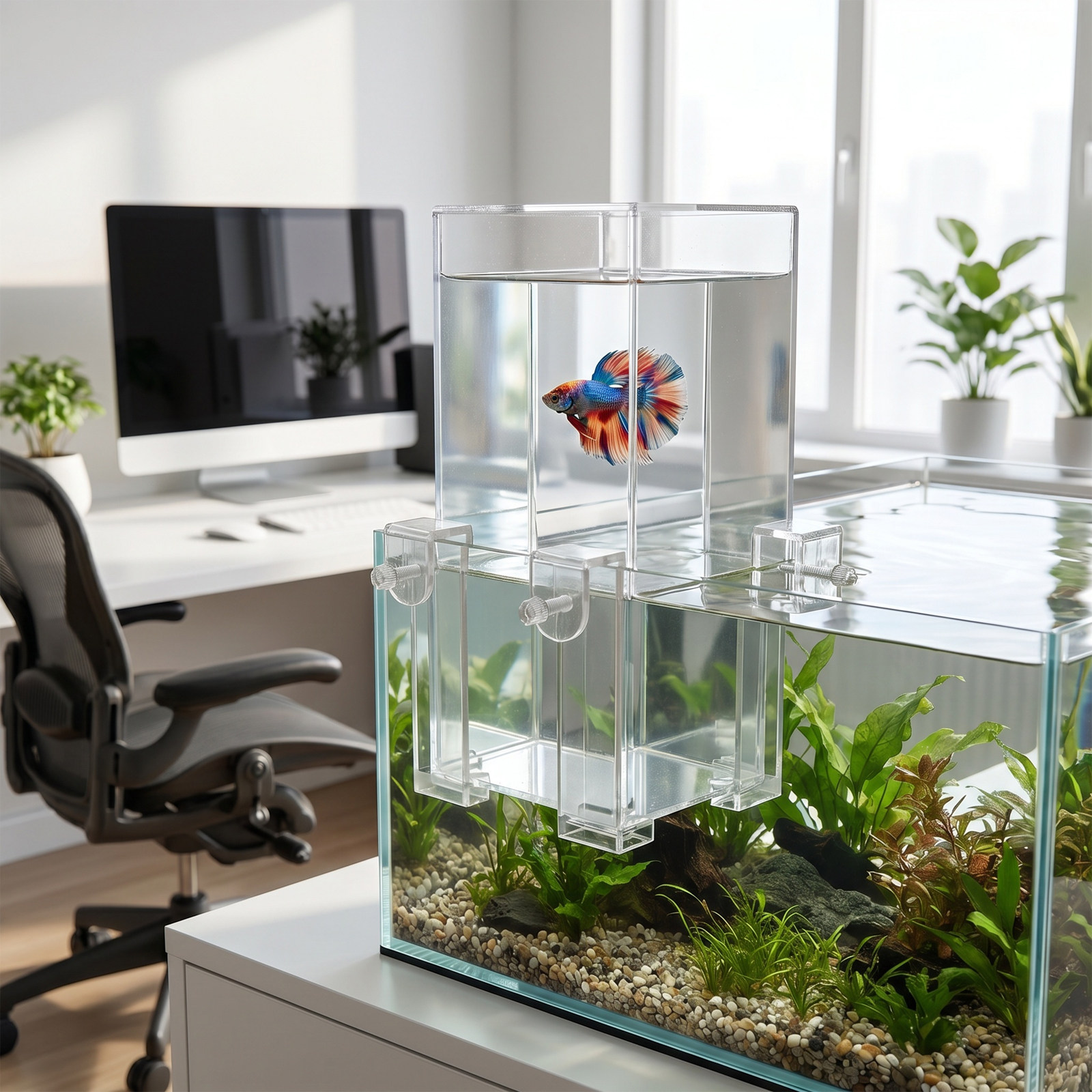 Vakumla Asılı Akvaryum Tankı 1 - Betta Fish Tank incelemesi ve fiyatı